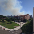 Humo del incendio en Pinar de Jalón - E.P
