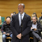 El alcalde de Valladolid y candidato del PP a la reelección, Javier León de la Riva, durante su declaración en la celebración del juicio-Pool Efe