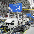 Planta de Iveco en Valladolid, que en la actualidad fabrica el viejo y el nuevo modelo de la furgoneta Daily