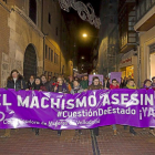 La manifestación convocada por la Coordinadora de Mujeres en su recorrido por Teresa Gil.-Pablo Requejo