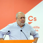 Francisco Igea, en un momento de su comparecencia ante los medios.-ICAL