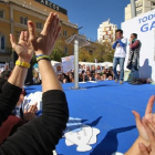 Los padres de Gabriel durante una concentración de apoyo-EUROPA PRESS