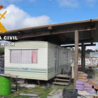 Caravana construida sin autorización en un suelo rústico de Aldeamayor de San Martín.- GUARDIA CIVIL