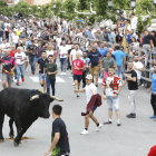 Encierro celebrado ayer en Medina del Campo con motivo del Toro de la Feria 2022. - J.M. LOSTAU