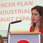 Laura del Ser durante una asamblea de UGT.-PABLO REQUEJO