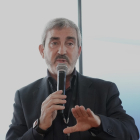 Jesús Presa, director de Asuntos Públicos, Impacto Social y Comunicación en Renault Group España, en la rueda de prensa nuevo Renault Espace en Oporto. -ICAL