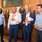 Un momento de la reunión en la que Cs y PP cierran el acuerdo de la Diputación de Burgos.-ICAL.
