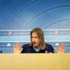 Pablo Fernández, durante su intervención en las Cortes.-ICAL