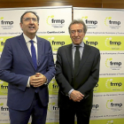 De Santiago-Juárez, a la derecha, con el presidente de la FRMP, Alfonso Polanco.-ICAL