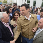 El candidato a presidente del gobierno, Pedro Sánchez, asistió a un acto del PSOE en Burgos-ICAL