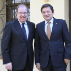 El presidente de la Junta de Castilla y León, Juan Vicente Herrera, se reúne con el presidente del Principado de Asturias, Javier Fernández-ICAL