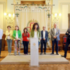 El alcalde de Valladolid Óscar Puente junto a el equipo de Gobierno.-ICAL