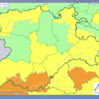 Mapa actual meteorológico de Castilla y León.- TWITTER DGCYL