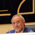 Félix Torquemada, presidente de la Central Sindical Estatal Independiente de Entidades de Crédito y Afines (Cesica), comparece en la comisión de investigación de las cajas de ahorro-RUBÉN CACHO / ICAL