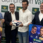 Presentación de la Supercopa de rugby en Caja Rural Zamora con Nacho González, Narciso Prieto, Diego Merino y Jorge Calleja. / G. VELASCO