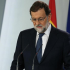 Declaración del presidente del Gobierno, Mariano Rajoy.-DAVID CASTRO