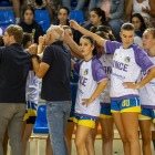 Imagen de un tiempo muerto de Ponce, el equipo femenino de baloncesto de mayor rango de Valladolid. / PHOTOGENIC