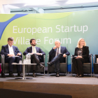 El vicepresidente de la Junta, Juan García-Gallardo, durante su participación en el European Startup Village Forum.- E. M.