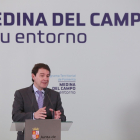 El presidente de la Junta de Castilla y León, Alfonso Fernández Mañueco, presenta el Programa Territorial de Fomento para Medina del Campo y su entorno 2021-2024.- ICAL
