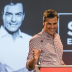 Pedro Sánchez, durante un acto celebrado en Palma el pasado mes de abril.-EFE
