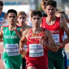 El vallisoletano Rubén Leonardo durante la competición en Jerusalén. / RFEA