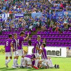 Aficionados oviedistas en Zorrilla.-P. Requejo
