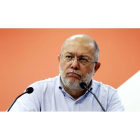 Francisco Igea, en un momento de su comparecencia ante los medios en la sede deCiudadanos de la céntrica calle Santiago de la capital vallisoletana.-ICAL