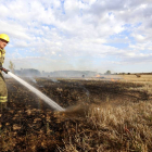 Incendio en la localidad leonesa de Solanilla-Ical
