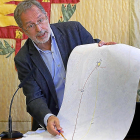 Manuel Saravia, en una imagen de archivo durante la presentación del convenio del Campus de la Justicia.-J. M. LOSTAU