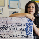 La inspectora de la Policía Nacional de Valladolid, Clara del Rey, en la comisaría de Delicias.- PABLO REQUEJO