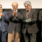 Chema Prado por una multitud formada por los directores de todas las filmotecas y su equipo en la Filmoteca Española.-J.M.LOSTAU