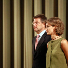 Rafael Catalá en la toma de posesión de Isabel Salgueiro junto a García Tejerina.-Ical