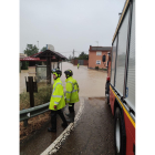 Imagen de las inundaciones en Berrueces, en Tierra de Campos, próximo a Villalón. E. M.
