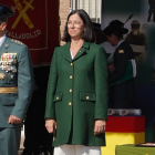 La subdelegada del Gobierno, Alicia Villar, durante los actos conmemorativos de de la festividad de la Virgen del Pilar, patrona de la Guardia Civil. Ical