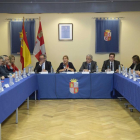 La vicepresidenta de la Junta de Castilla y León y consejera de Empleo, Rosa Valdeón, y el equipo directivo de su departamento celebran consejo de dirección abierto a la sociedad civil y los los medios de comunicación.-ICAL