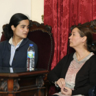 Triana y su madre, tras conocer el veredicto-J. CASARES (POOL)