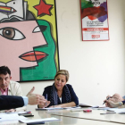 Una delegación del PP, encabezada por Rosa Valdeón, se entrevista con Comisiones Obreras para debatir el documento 'Por un modelo social'-Ical