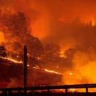 Incendio en una imagen de archivo.- E.M.