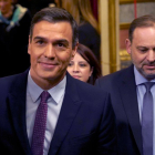 Pedro Sánchez aboga por el diálogo y el fin del bloqueo en el debate de investidura.-DAVID CASTRO