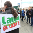 Los trabajadores de Lauki se concentran frente a la fábrica de Valladolid-ICAL