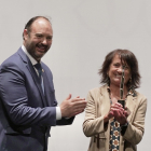 Elisa Delibes recoge el Espárrago de Oro en Tudela, como presidenta de la Fundación Delibes.- ICAL