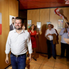 El candidato a la Presidencia de la Junta, Luis Tudanca, tras conocer los resultados de las elecciones autonómicas-ICAL