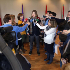 El secretario general de Podemos Castilla y León, Pablo Fernández, atiende a los medios-ICAL