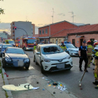 Imagen del accidente en Valladolid.- E. M.