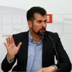 Luis Tudanca, en Burgos.-ICAL