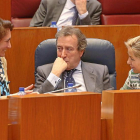 Josefa García Cirac, José Antonio De Santiago-Juárez y Rosa Valdeón, ayer en un momento del Pleno.-ICAL