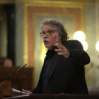Joan Tardà, ayer, en la tribuna del Congreso de los Diputados.-DAVID CASTRO
