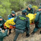Rescate del hombre desaparecido desde el martes en Piñel de Abajo.-E. M.