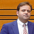 Tino Rodríguez, en las Cortes.-LOSTAU