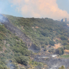 Incendio en la localidad de Borrenes (León).-ICAL